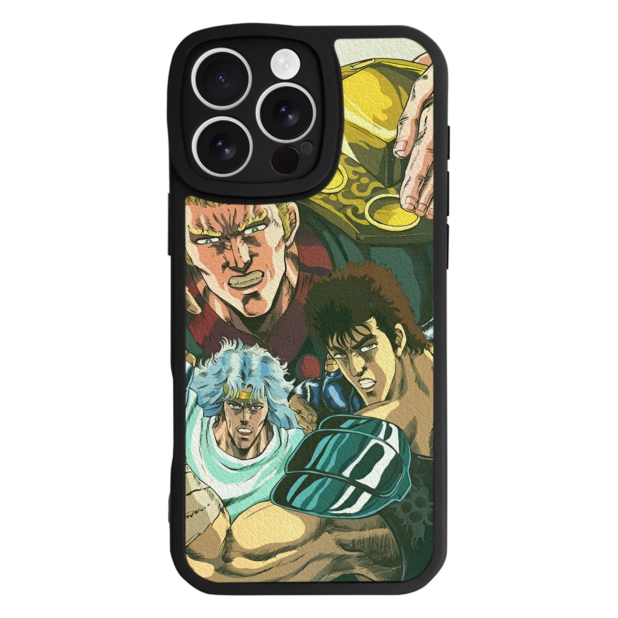 （画像用） 北斗の拳 Fist of the North Star 【iPhone 16シリーズ対応】シリコンスマホケース（レザー調） 材質：シリコン